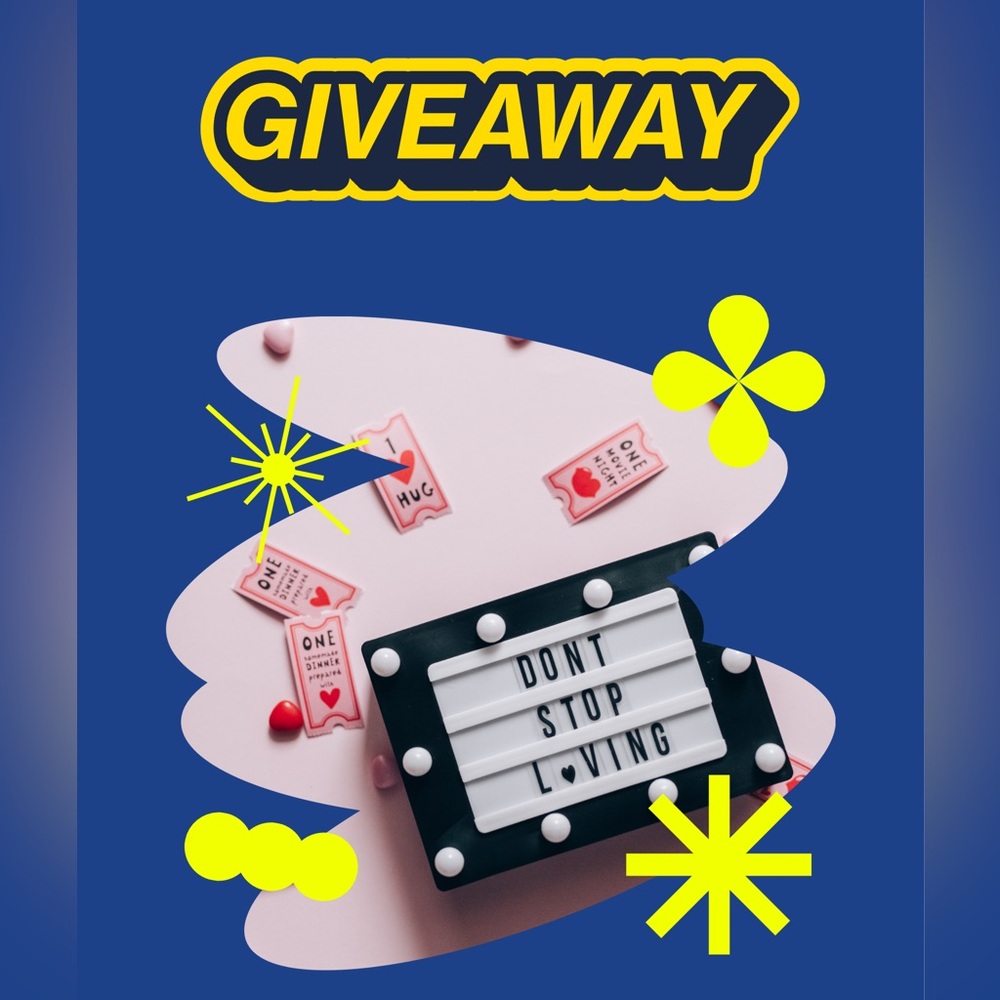 COPY - Giveaway!  Like To Be Notified Of Live
